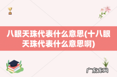 十八眼天珠代表什么意思啊 八眼天珠代表什么意思