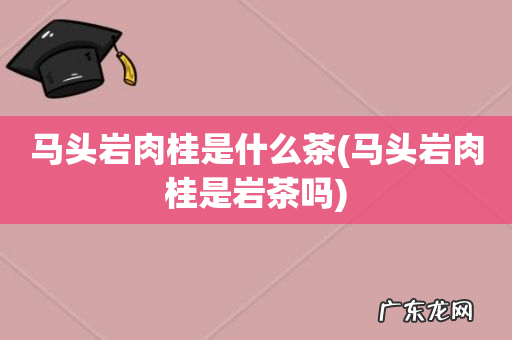 马头岩肉桂是岩茶吗 马头岩肉桂是什么茶