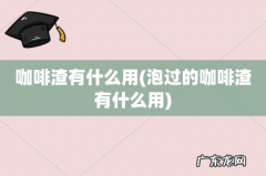 泡过的咖啡渣有什么用 咖啡渣有什么用
