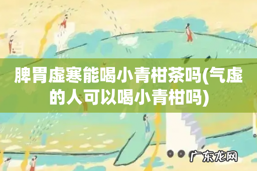 气虚的人可以喝小青柑吗 脾胃虚寒能喝小青柑茶吗