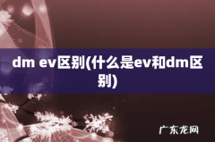 什么是ev和dm区别 dm ev区别