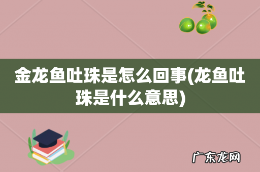 龙鱼吐珠是什么意思 金龙鱼吐珠是怎么回事