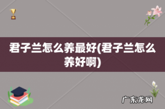 君子兰怎么养好啊 君子兰怎么养最好