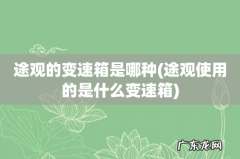途观使用的是什么变速箱 途观的变速箱是哪种