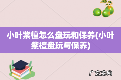 小叶紫檀盘玩与保养 小叶紫檀怎么盘玩和保养