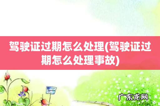 驾驶证过期怎么处理事故 驾驶证过期怎么处理