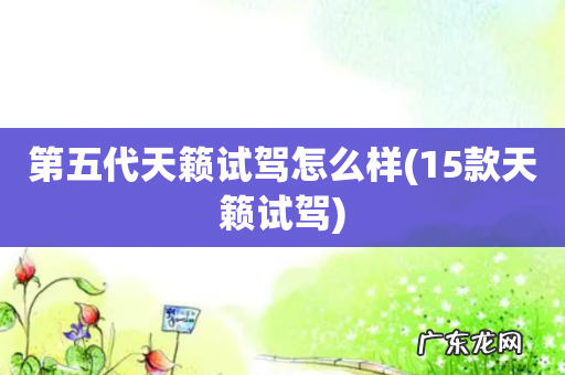 15款天籁试驾 第五代天籁试驾怎么样