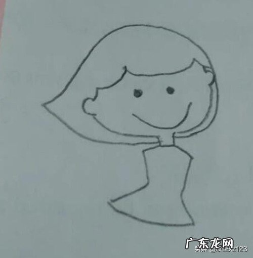 卡通人物女孩彩色简笔画怎么画?