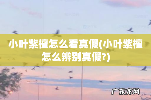 小叶紫檀怎么辨别真假? 小叶紫檀怎么看真假