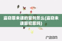 盗窃未遂算犯罪吗 盗窃罪未遂的量刑怎么