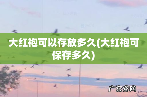 大红袍可保存多久 大红袍可以存放多久