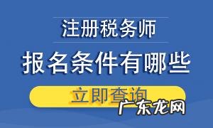 注册税务师报名条件