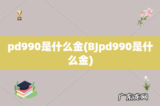 BJpd990是什么金 pd990是什么金
