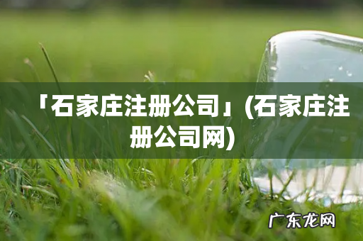 石家庄注册公司网 「石家庄注册公司」