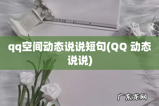 QQ 动态说说 qq空间动态说说短句