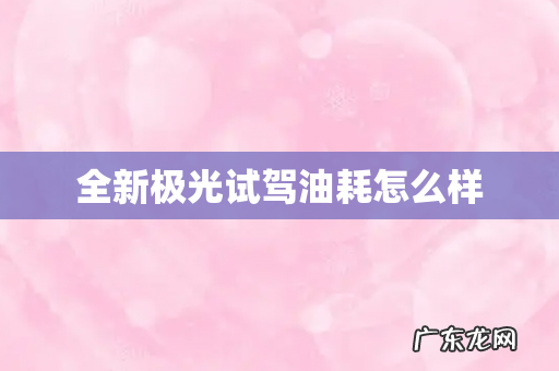 全新极光试驾油耗怎么样