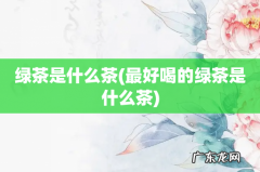 最好喝的绿茶是什么茶 绿茶是什么茶