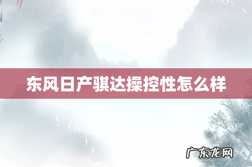 东风日产骐达操控性怎么样