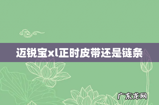 迈锐宝xl正时皮带还是链条