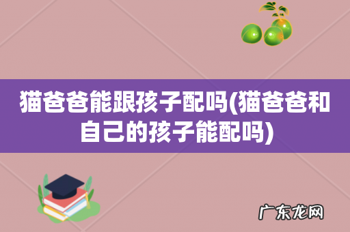 猫爸爸和自己的孩子能配吗 猫爸爸能跟孩子配吗