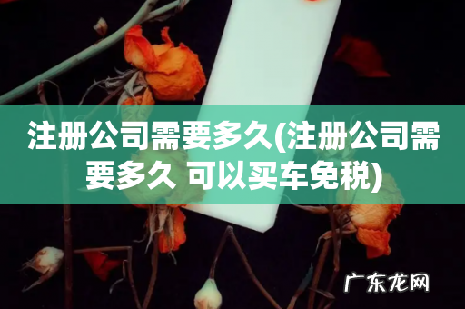 注册公司需要多久 可以买车免税 注册公司需要多久