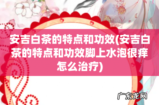 安吉白茶的特点和功效脚上水泡很痒怎么治疗 安吉白茶的特点和功效