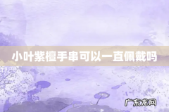 小叶紫檀手串可以一直佩戴吗