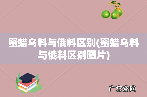 蜜蜡乌料与俄料区别图片 蜜蜡乌料与俄料区别