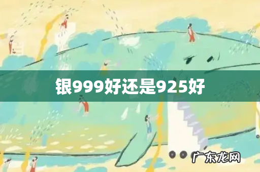 银999好还是925好