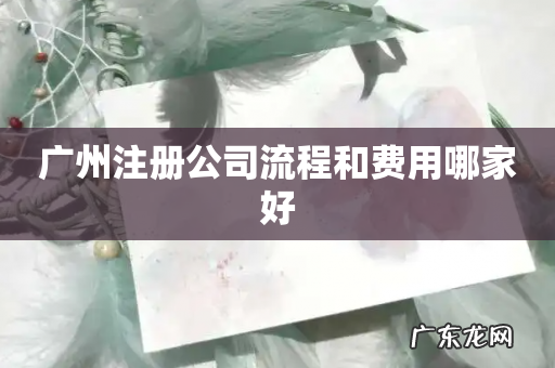 广州注册公司流程和费用哪家好