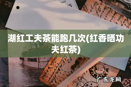 红香晒功夫红茶 湖红工夫茶能跑几次