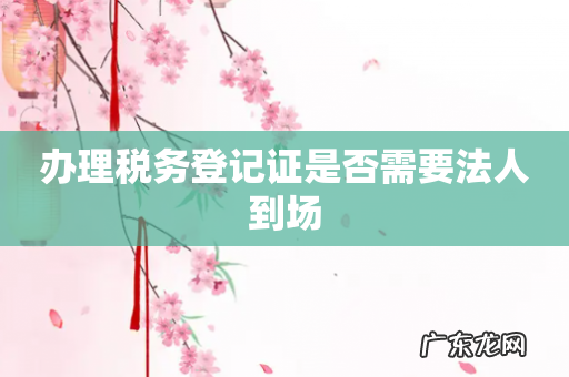 办理税务登记证是否需要法人到场