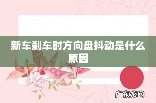 新车刹车时方向盘抖动是什么原因