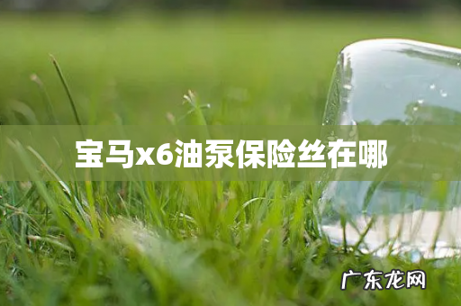 宝马x6油泵保险丝在哪
