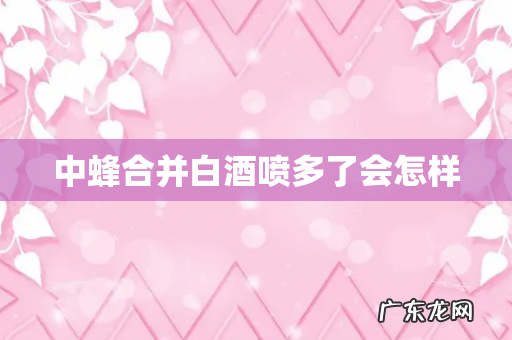 中蜂合并白酒喷多了会怎样
