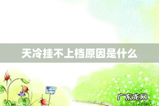 天冷挂不上档原因是什么