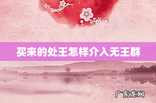 买来的处王怎样介入无王群