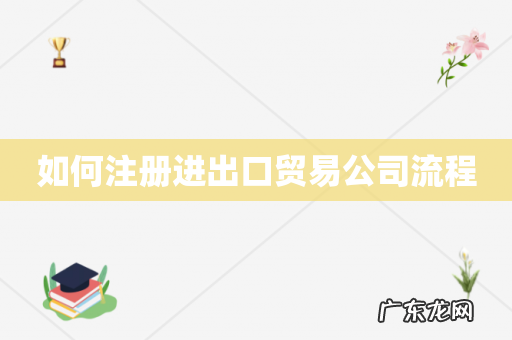 如何注册进出口贸易公司流程