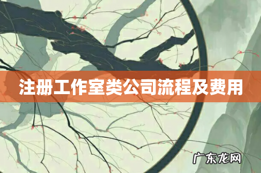 注册工作室类公司流程及费用