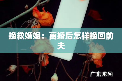 挽救婚姻:离婚后怎样挽回前夫