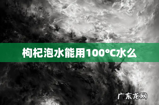 枸杞泡水能用100℃水么