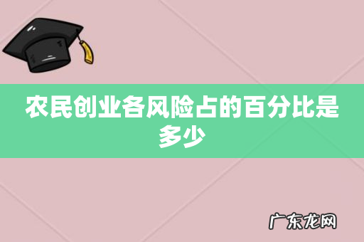 农民创业各风险占的百分比是多少