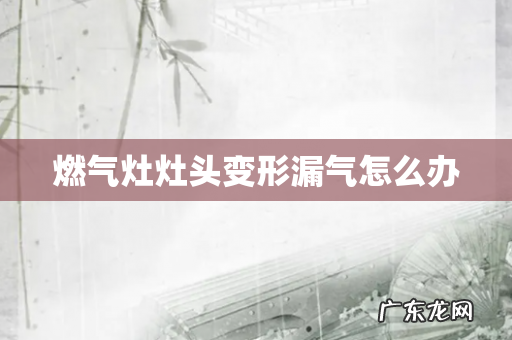 燃气灶灶头变形漏气怎么办