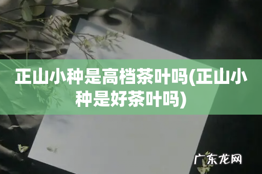 正山小种是好茶叶吗 正山小种是高档茶叶吗