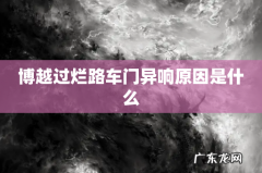 博越过烂路车门异响原因是什么