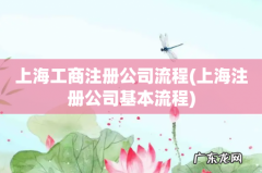 上海注册公司基本流程 上海工商注册公司流程