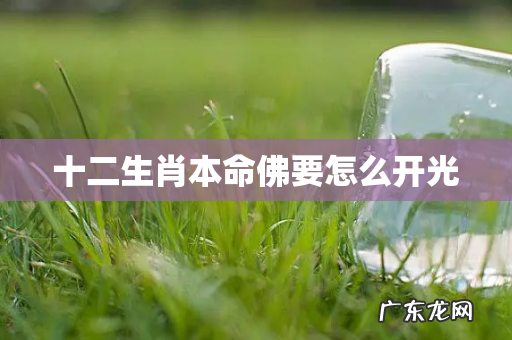 十二生肖本命佛要怎么开光