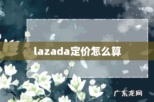 lazada定价怎么算