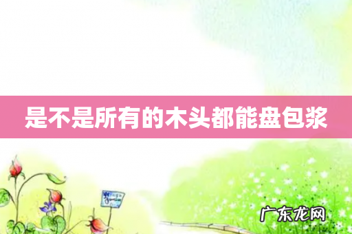 是不是所有的木头都能盘包浆