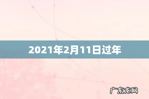 2021年2月11日过年